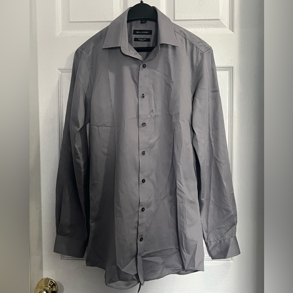 NWOT Bellissimo Mens Shirt in Gray!!